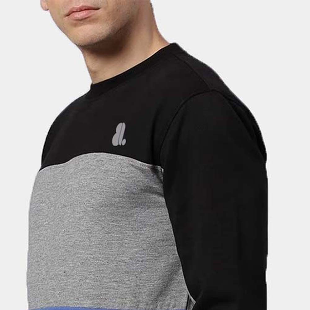 Men Block Sweat Shirt - Image 6