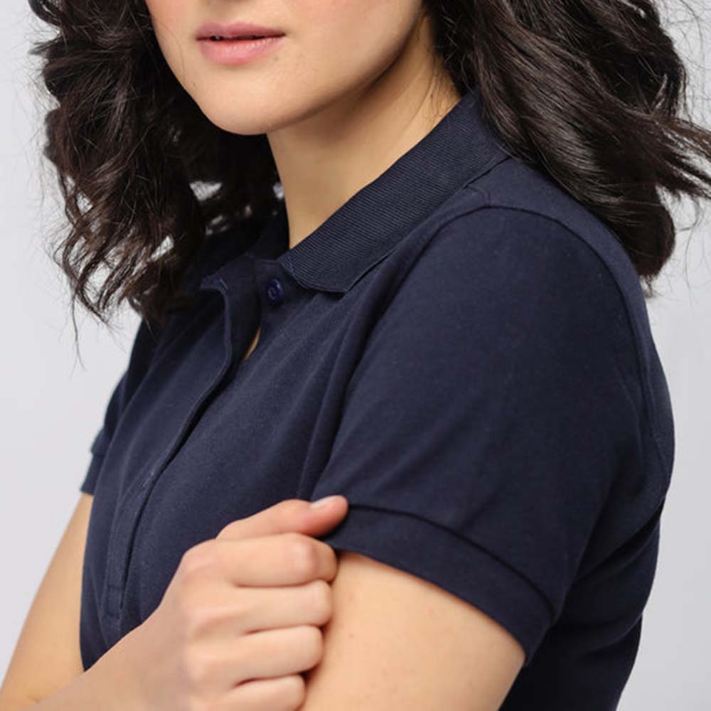 Fashion Cut & Sew Polo Shirt Short Sleeve - Image 4