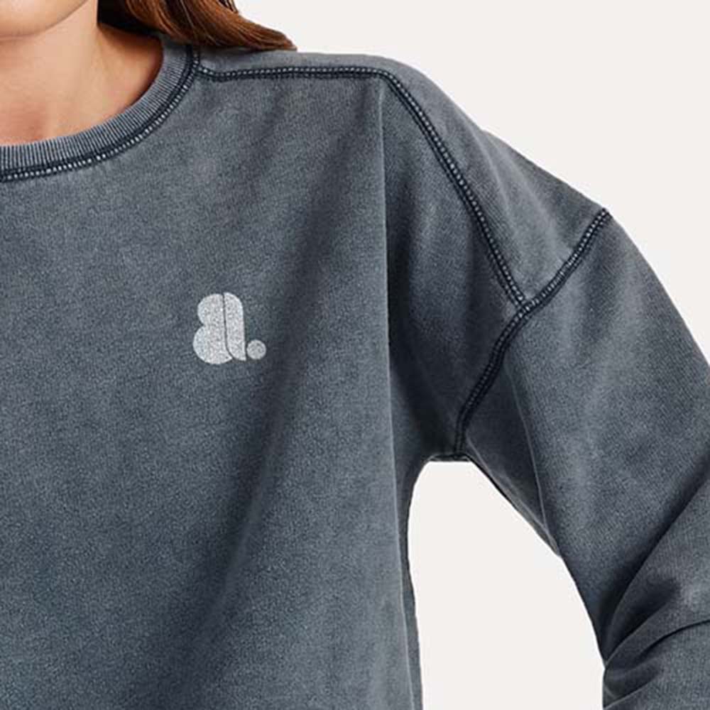 Women Acid Wash Sweatshirt - Image 6