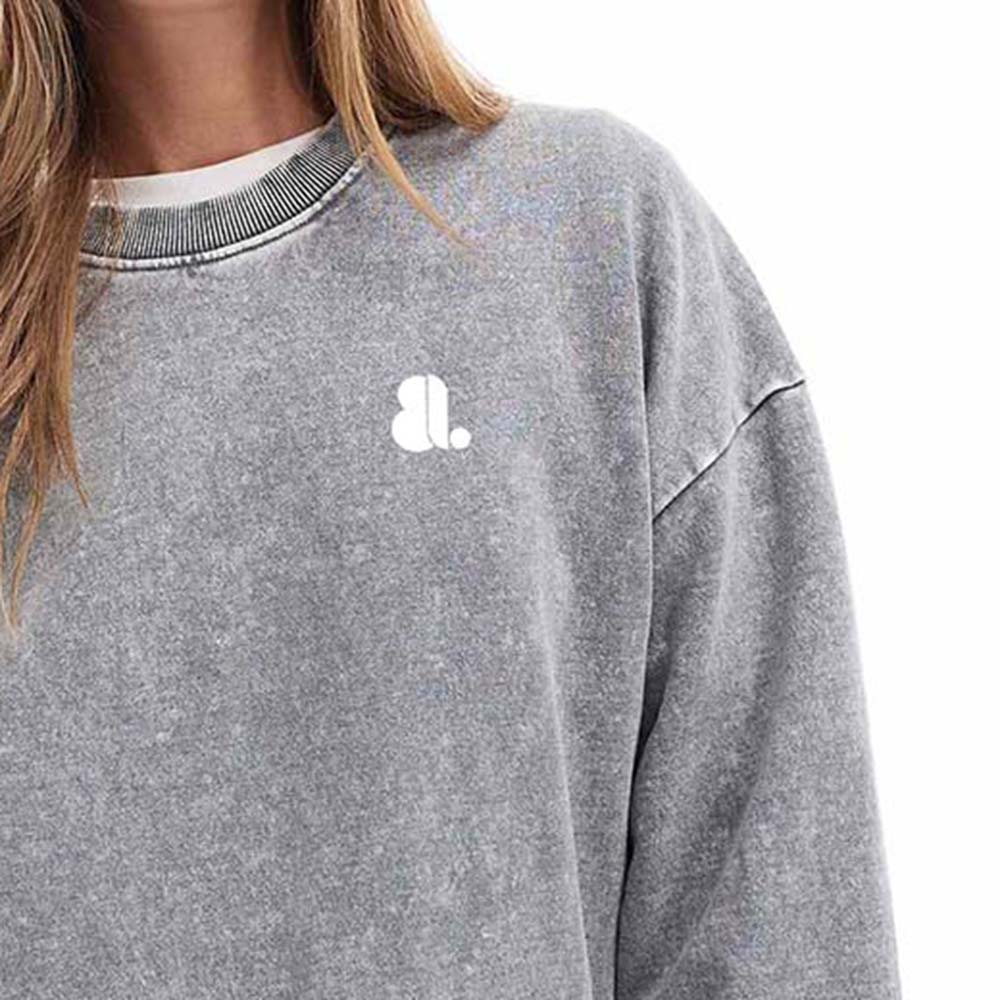 Women Acid Wash Sweatshirt - Image 6