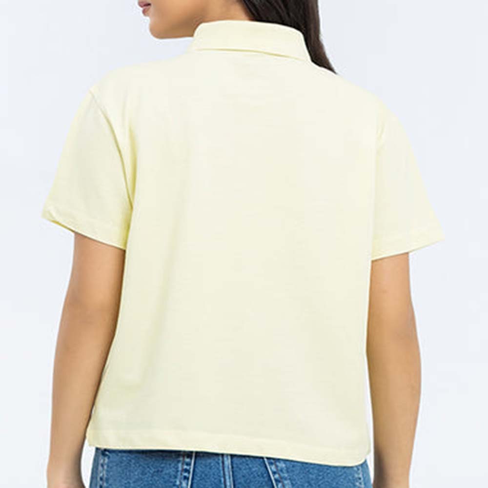 Fashion Cut & Sew Polo Shirt Short Sleeve - Image 5