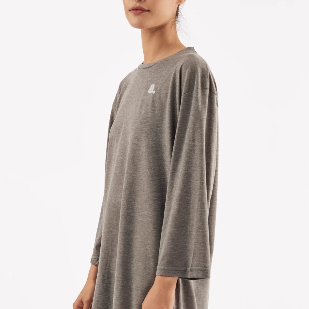 Women Long Sleeve Oversize Solid Color