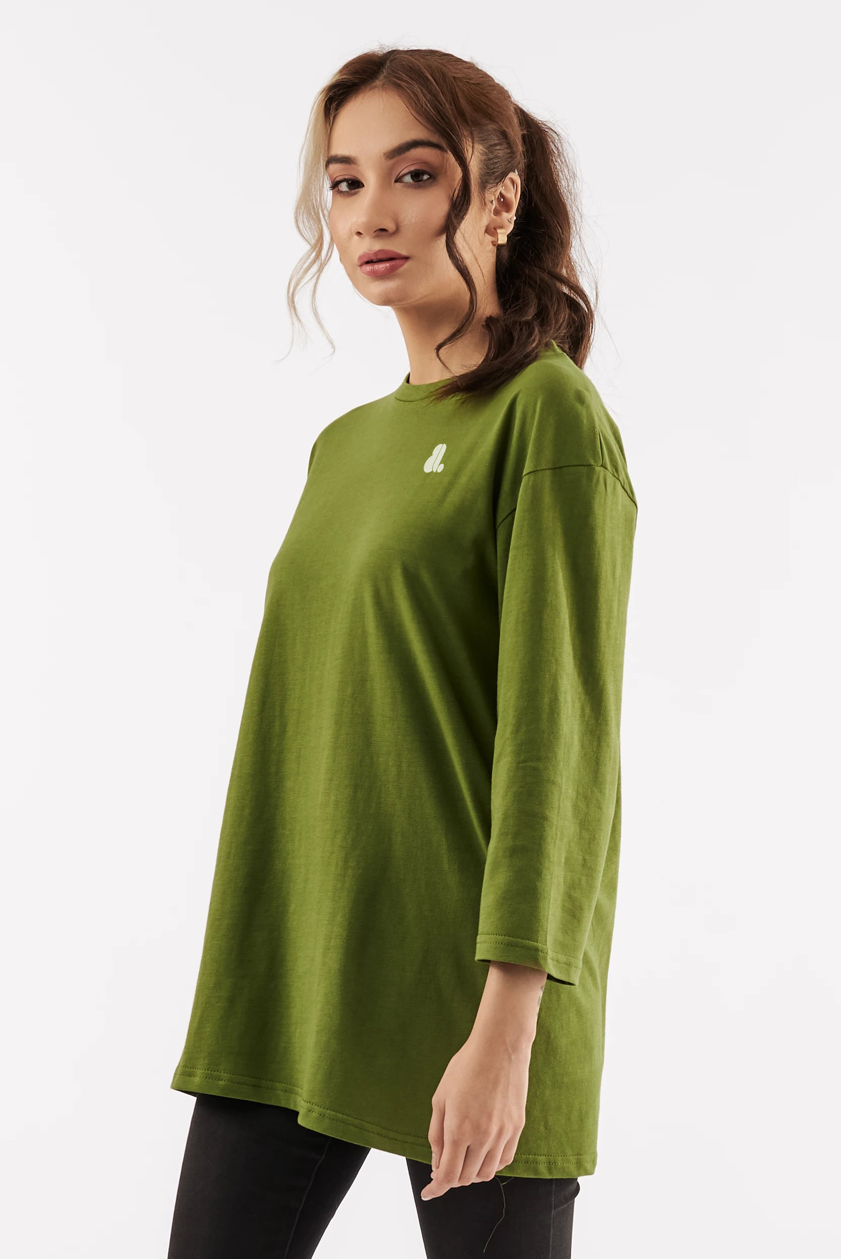 Women Long Sleeve Oversize Solid Color - Image 4