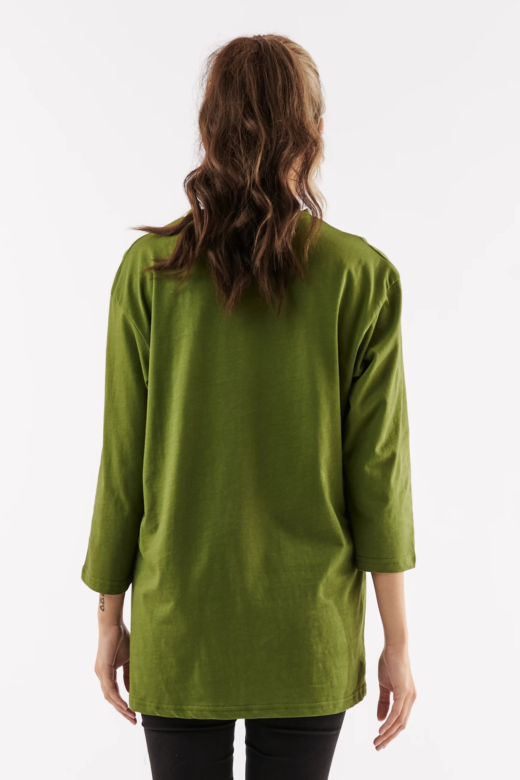 Women Long Sleeve Oversize Solid Color - Image 6