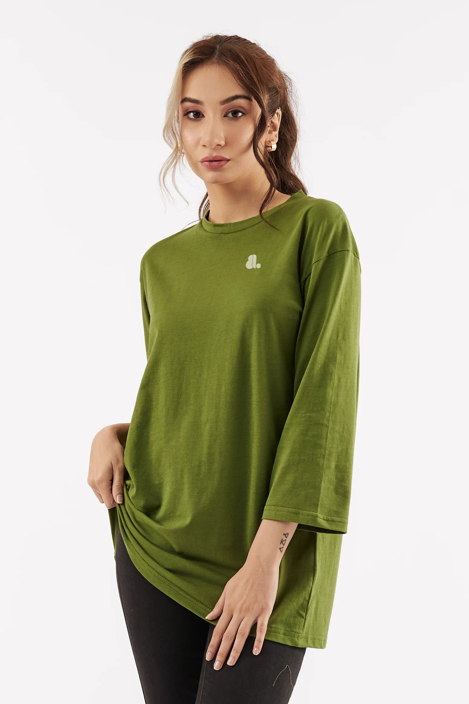 Women Long Sleeve Oversize Solid Color - Image 7