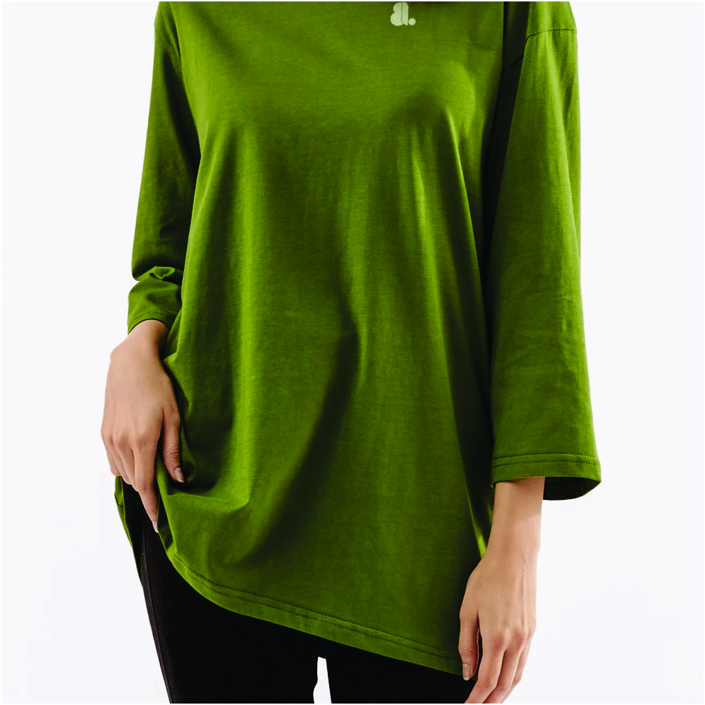 Women Long Sleeve Oversize Solid Color - Image 8