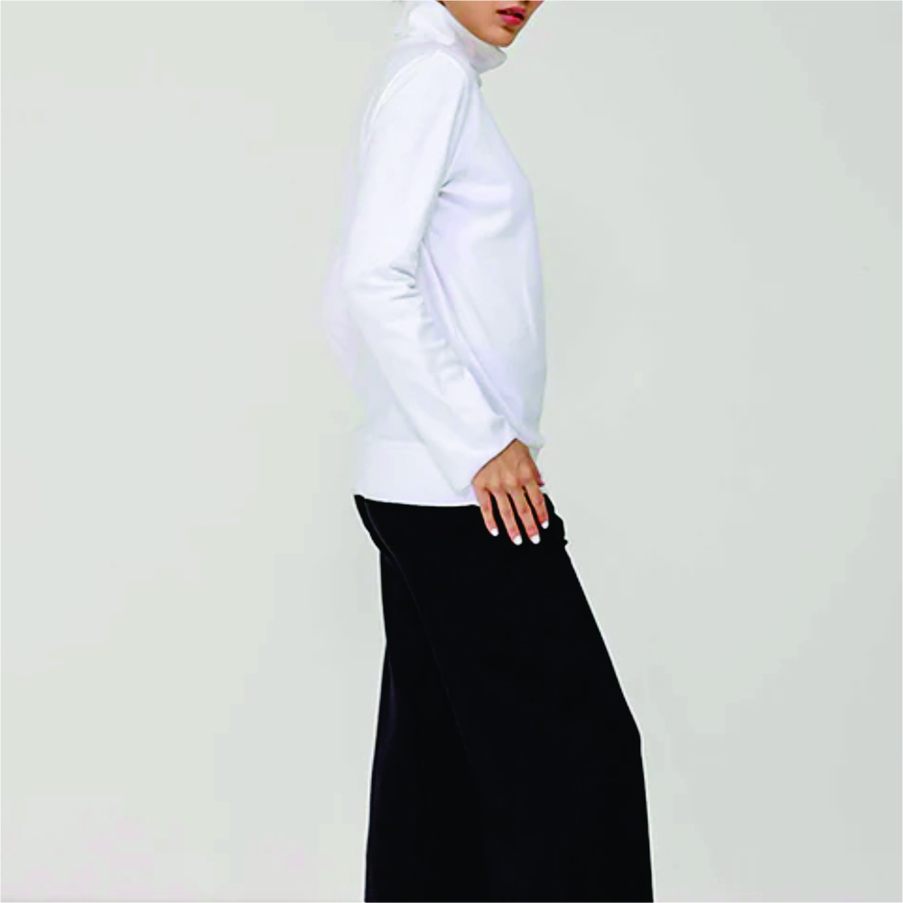 Women Long Sleeve Turtle Neck T-Shirts - Image 3