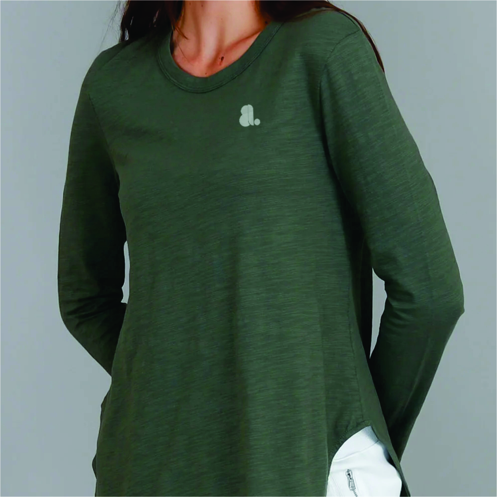 Women Long Sleeve Longline T-Shirts