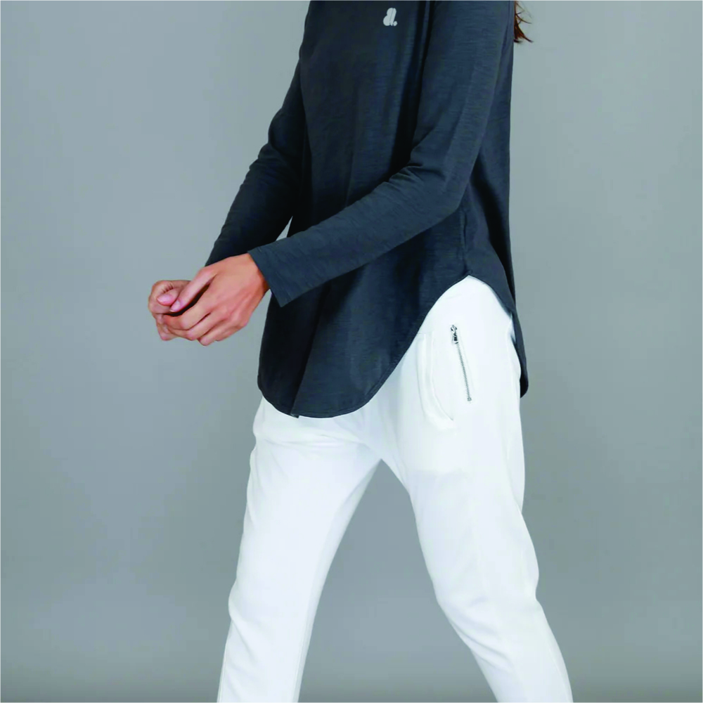 Women Long Sleeve Longline T-Shirts