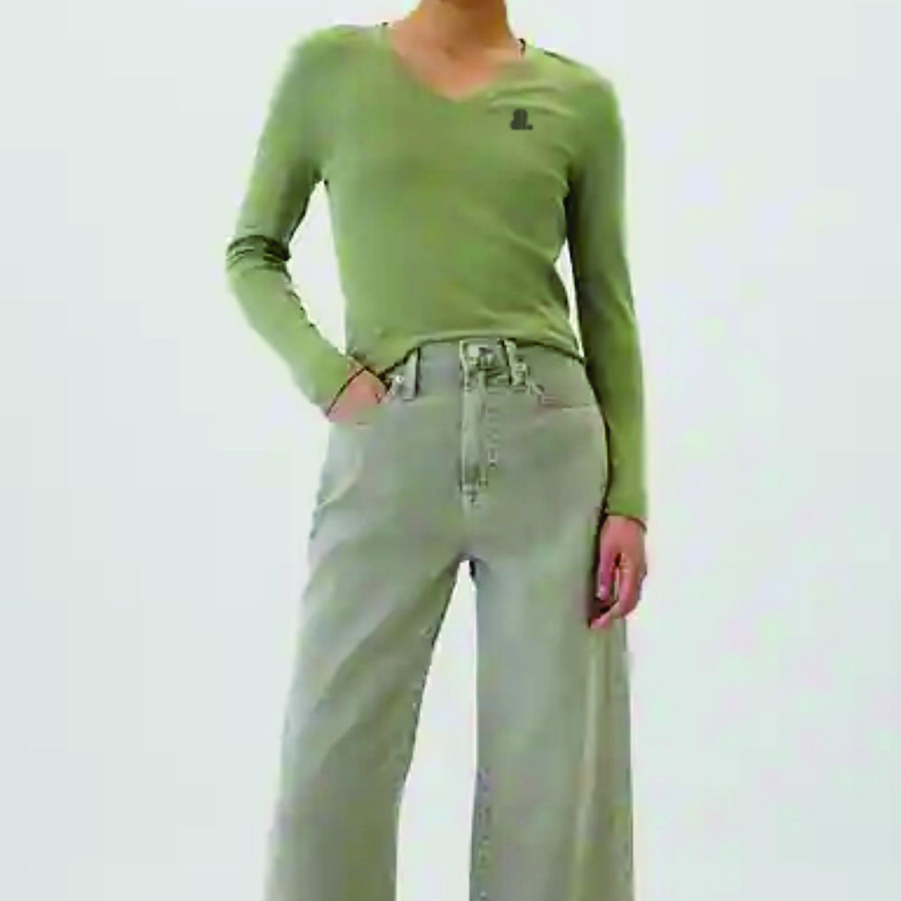 Women Long Sleeve V-Neck T-Shirts