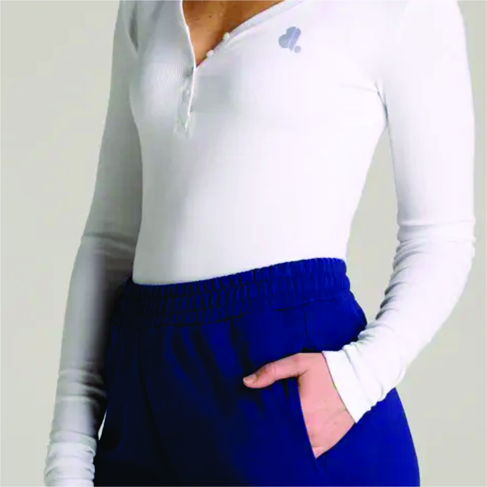 Women Long Sleeve Henley T-Shirt