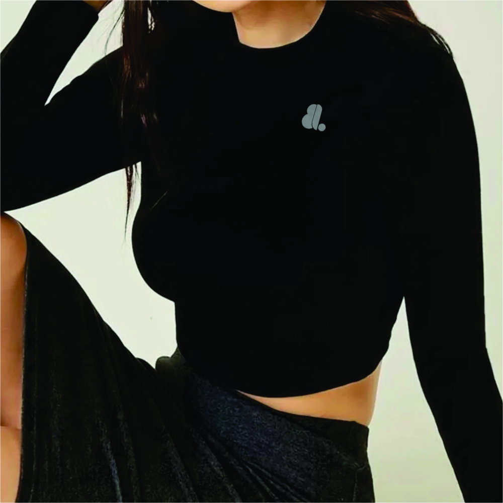 Women Long Sleeve Crop Top T-Shirts - Image 7