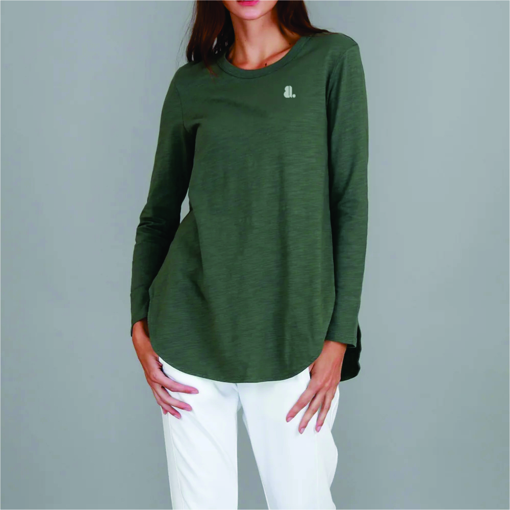 Women Long Sleeve Longline T-Shirts