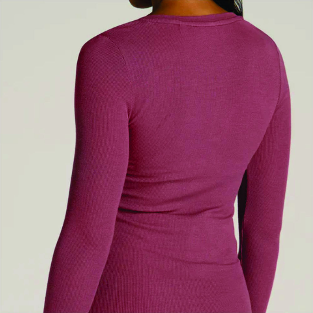 Women Long Sleeve Henley T-Shirt - Image 5