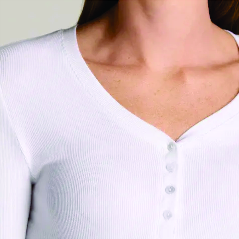 Women Long Sleeve Henley T-Shirt - Image 4