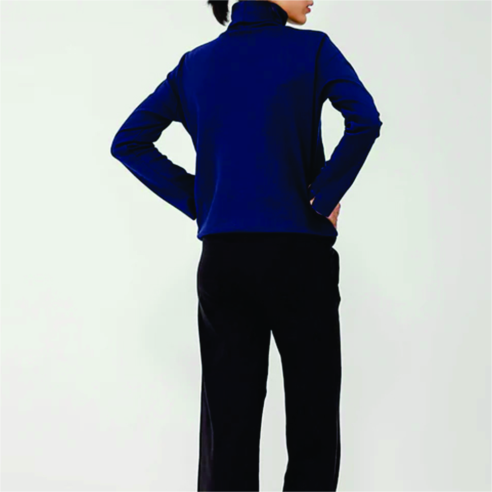 Women Long Sleeve Turtle Neck T-Shirts - Image 5