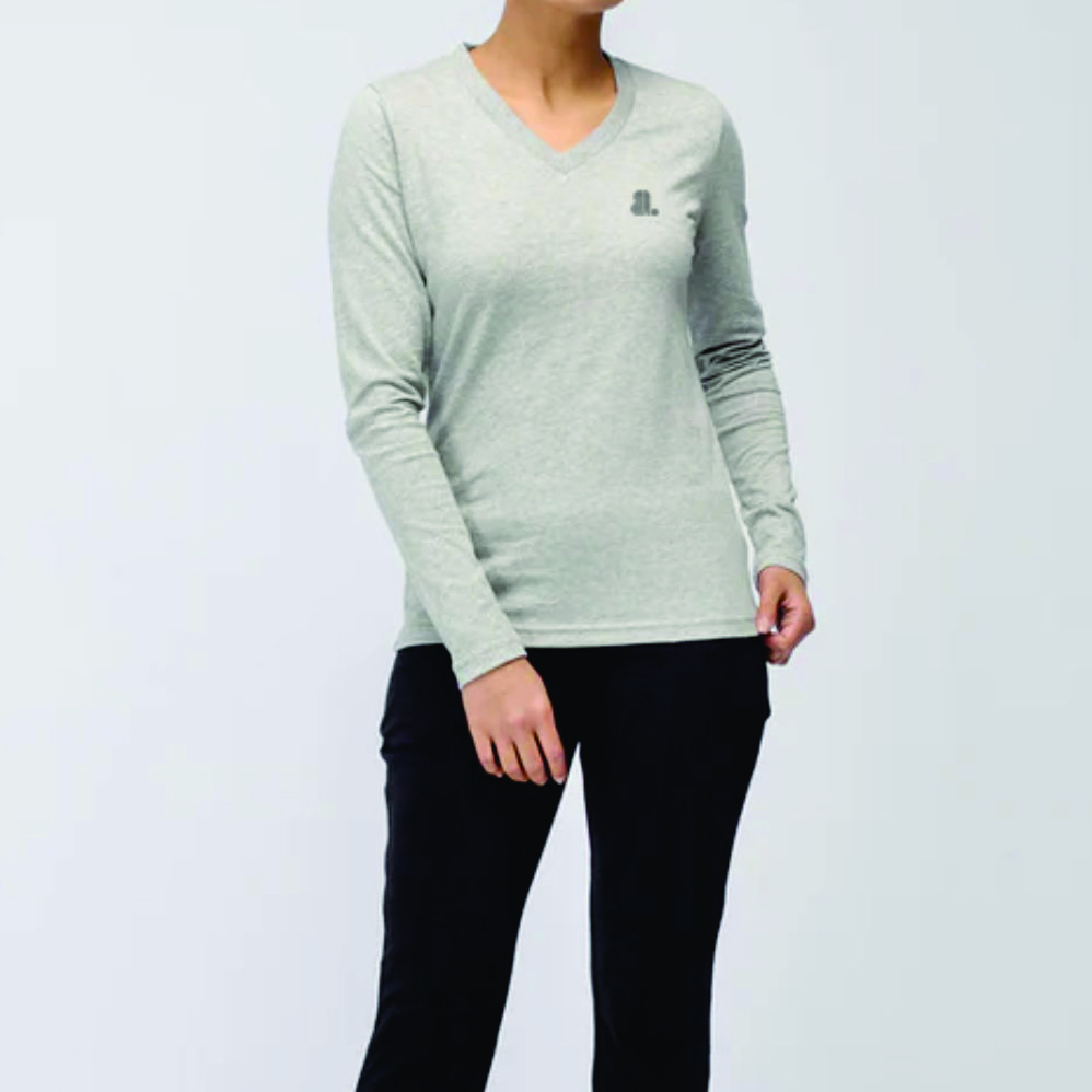 Women Long Sleeve V-Neck T-Shirts