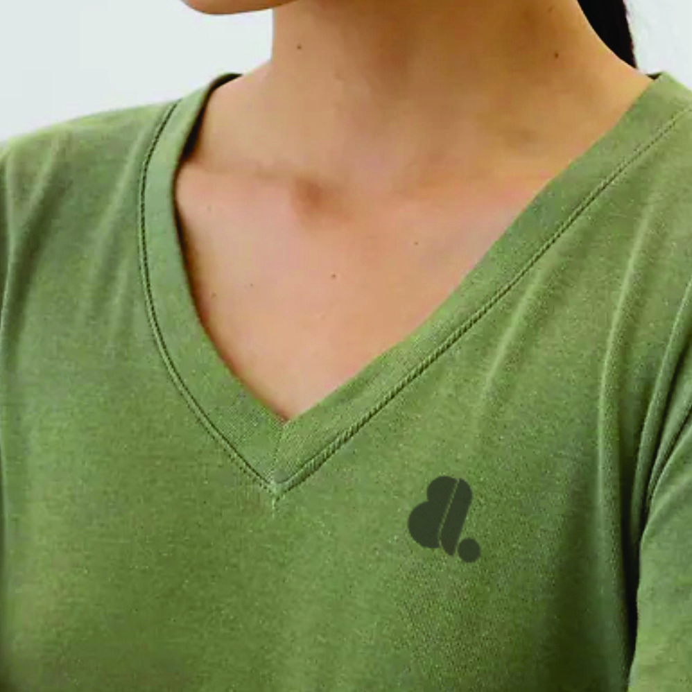 Women Long Sleeve V-Neck T-Shirts - Image 3