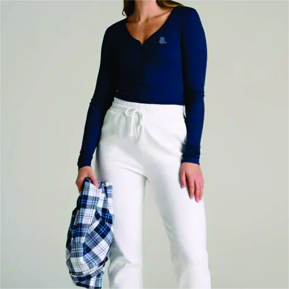 Women Long Sleeve Henley T-Shirt