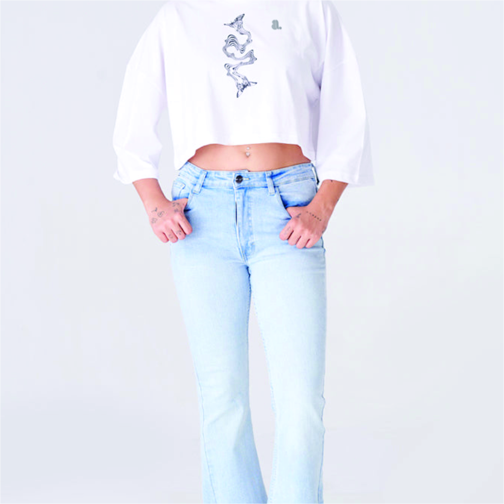 Women Long Sleeve Crop Top T-Shirts - Image 3