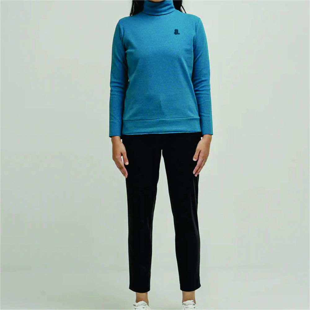 Women Long Sleeve Turtle Neck T-Shirts