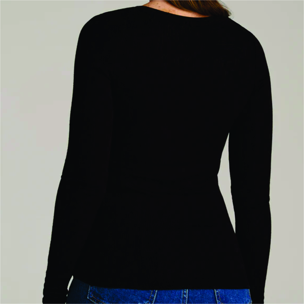 Women Long Sleeve Henley T-Shirt - Image 5