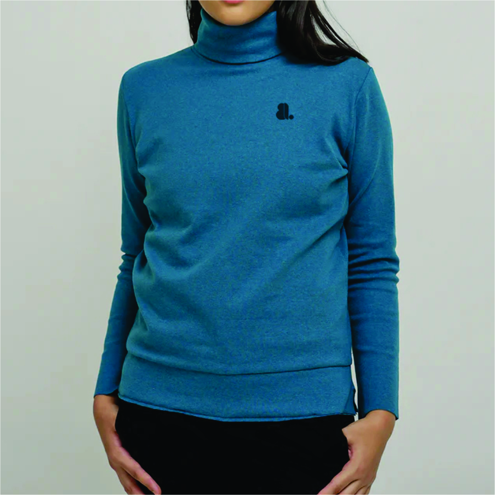 Women Long Sleeve Turtle Neck T-Shirts