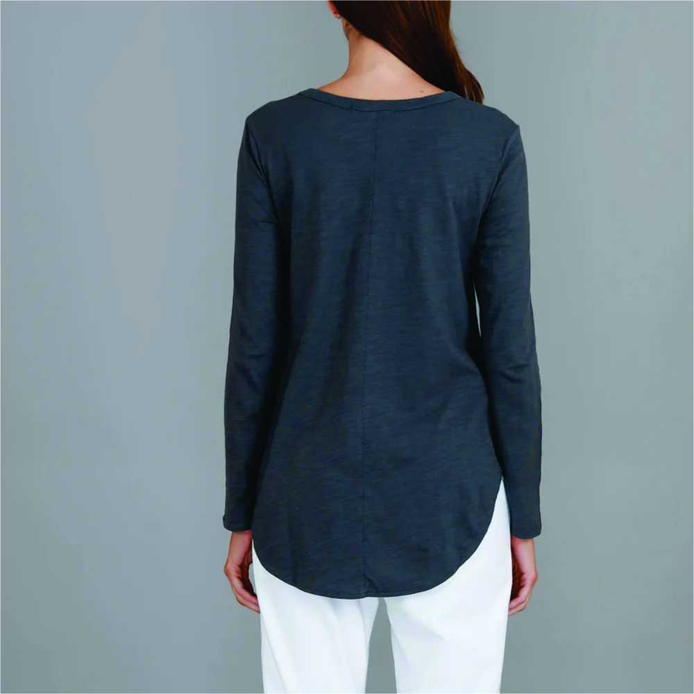 Women Long Sleeve Longline T-Shirts - Image 6