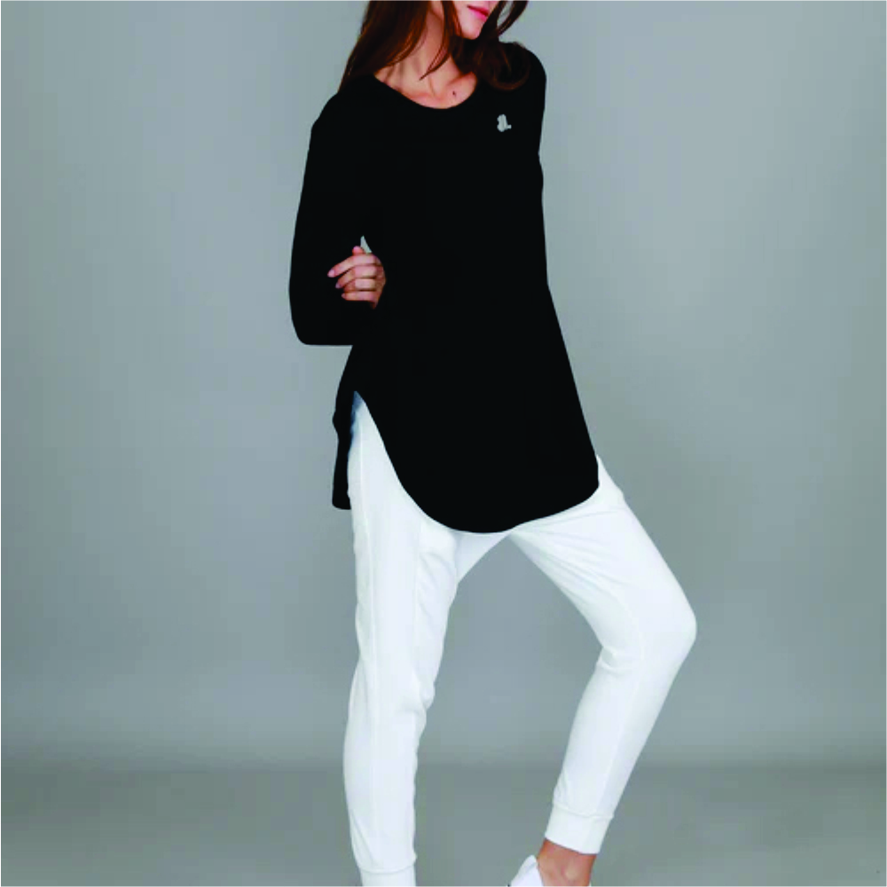 Women Long Sleeve Longline T-Shirts