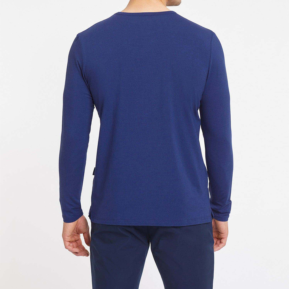 Men Round Neck Long Sleeve Tee - Image 3