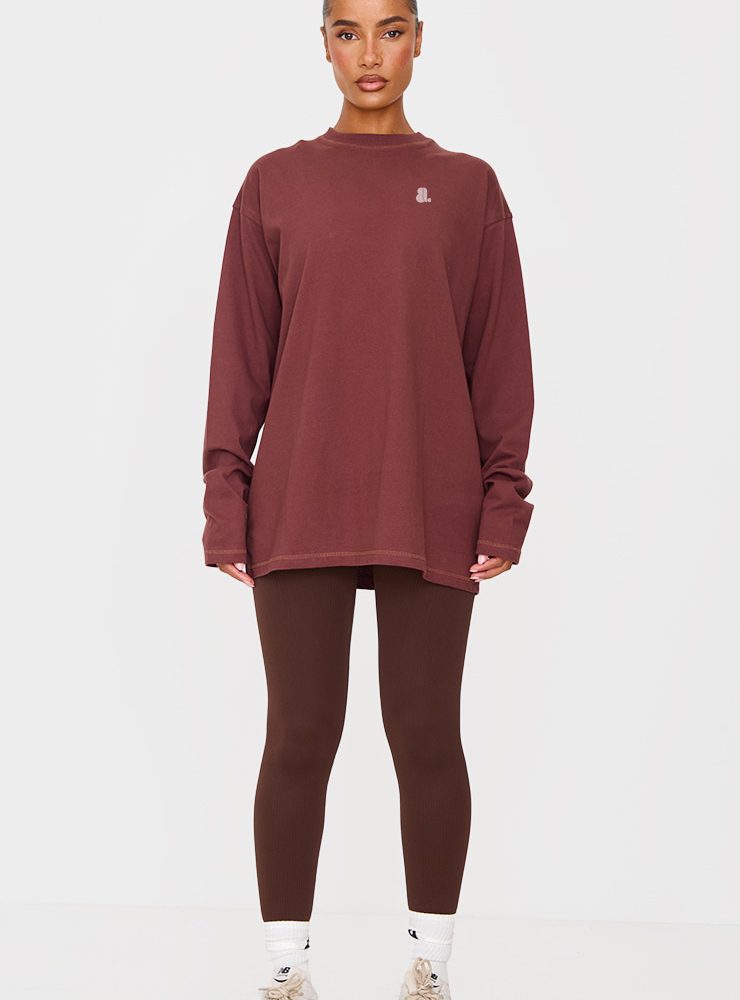Women Long Sleeve Oversize Solid Color