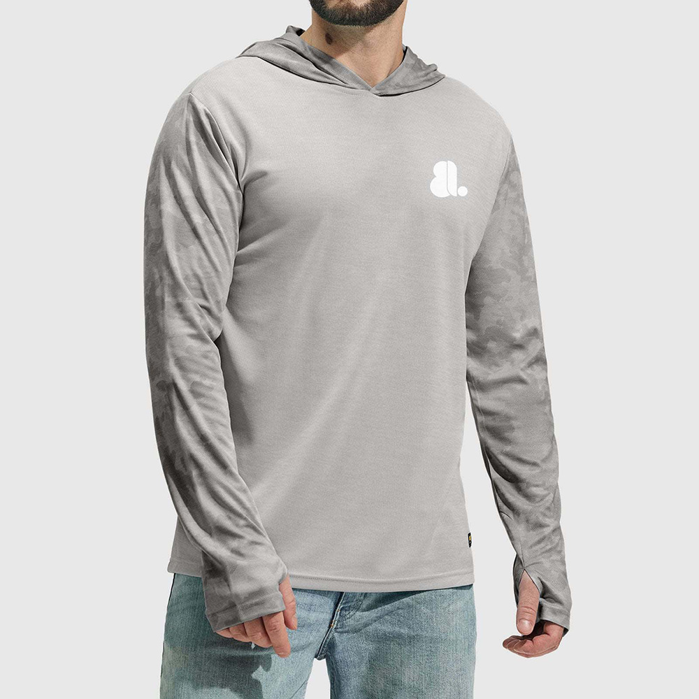 Men Hoodie Long Sleeve Tee