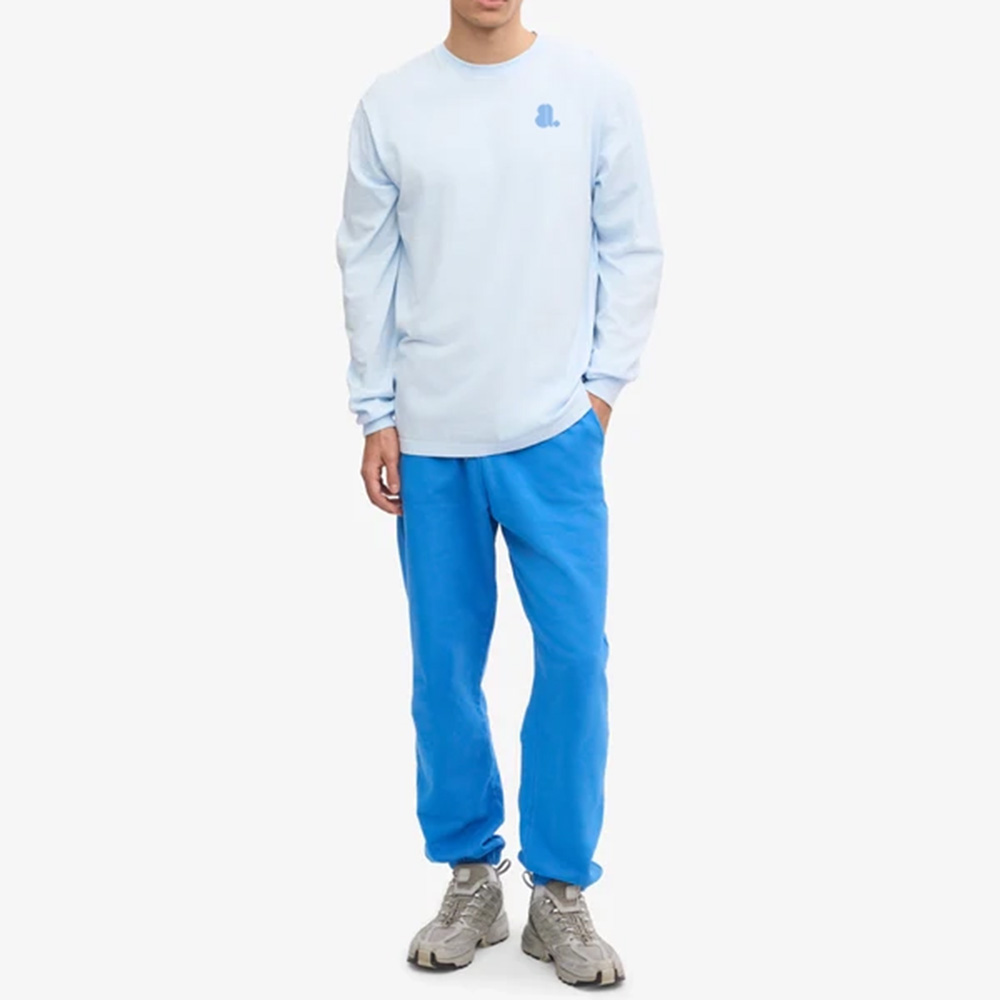 Men Solid Color Oversize Long Sleeve Tee