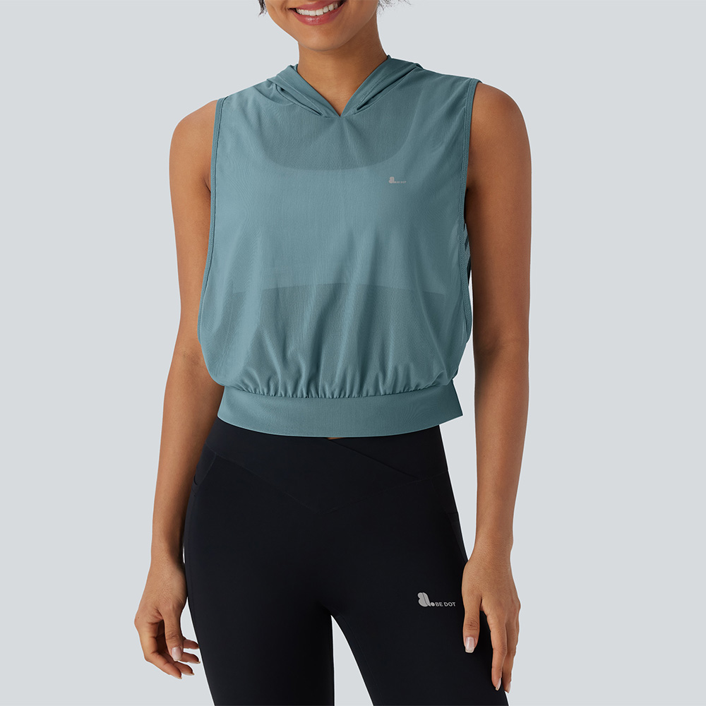 Women Hoodie Tank Top