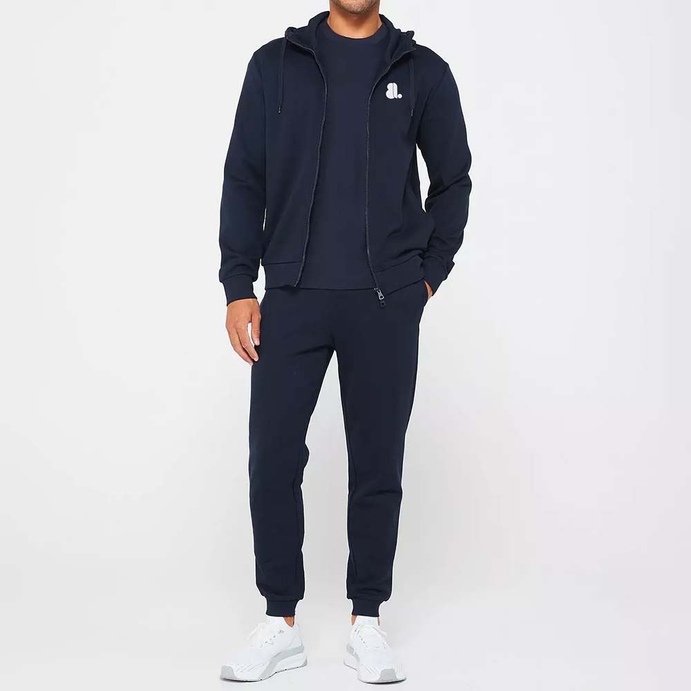 Single Color Zipper Track Suit Men