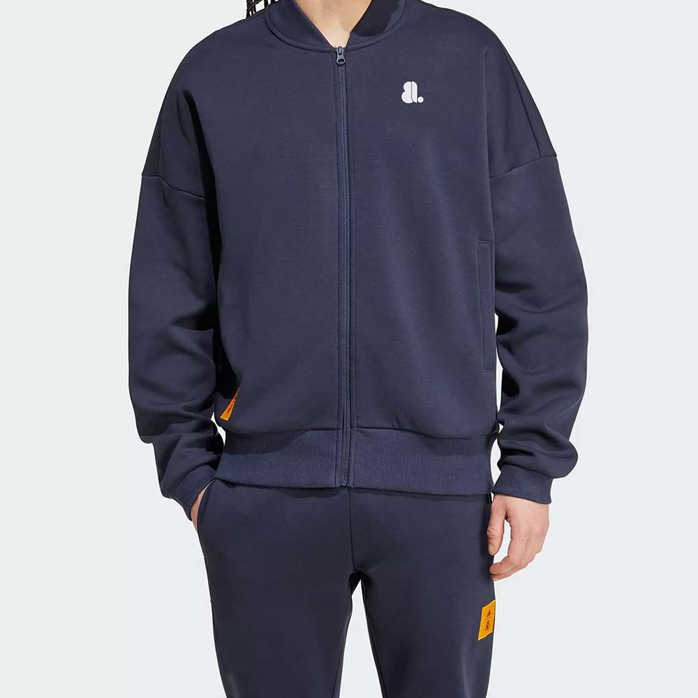 Single Color Zipper Track Suit Men