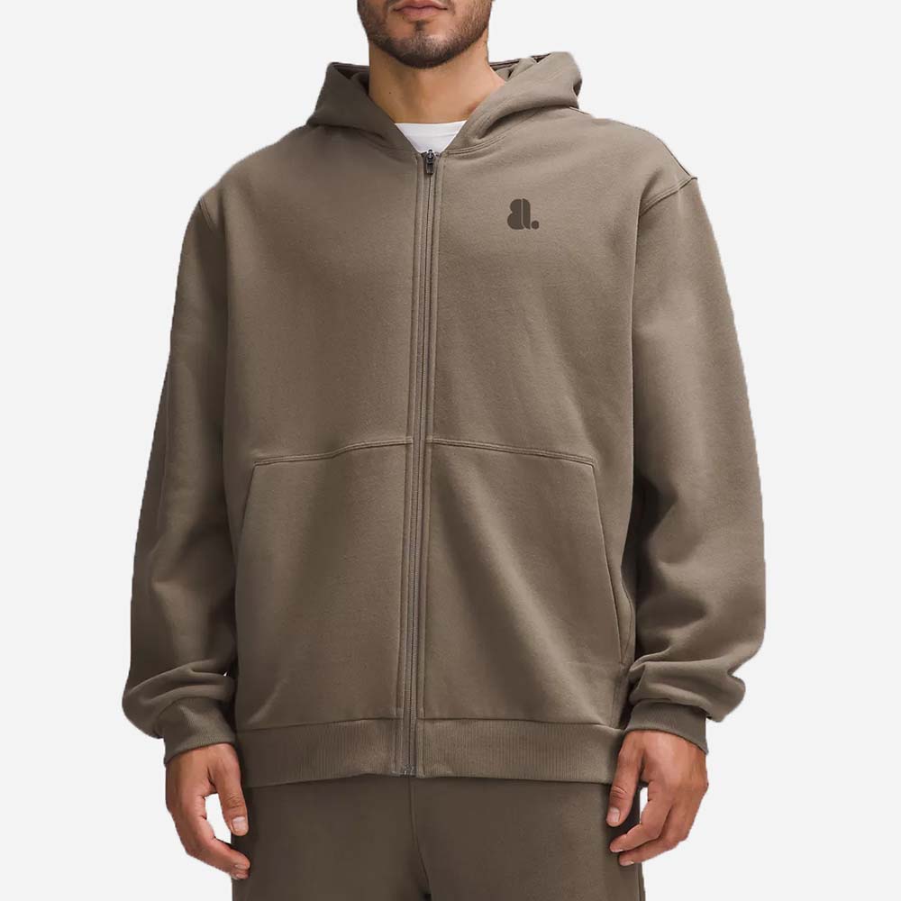 Single Color Zipper Track Suit Men