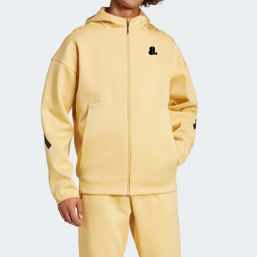 Single Color Zipper Track Suit Men