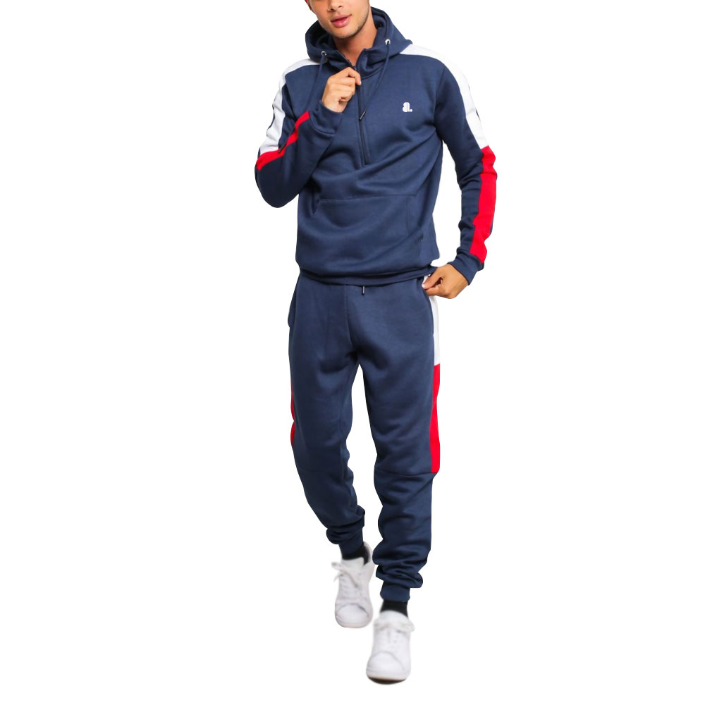 Block Zipper Track Suit Men