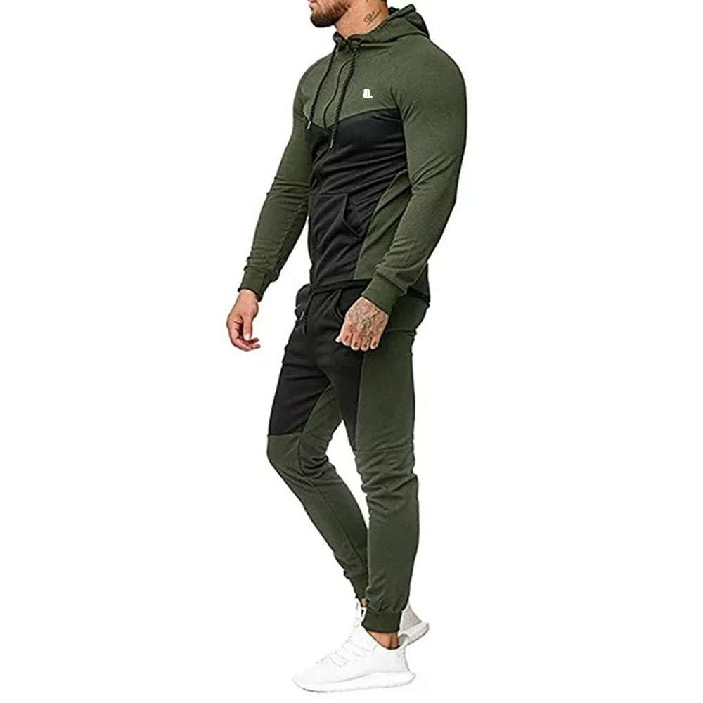 Block Zipper Track Suit Men