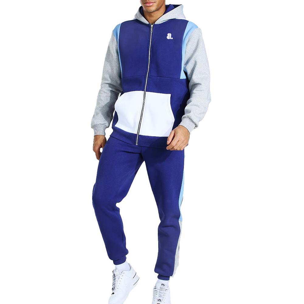 Block Zipper Track Suit Men