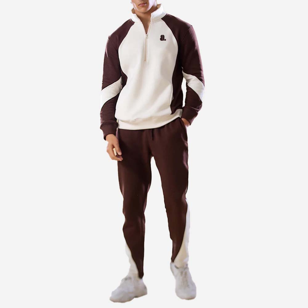 Block Zipper Track Suit Men