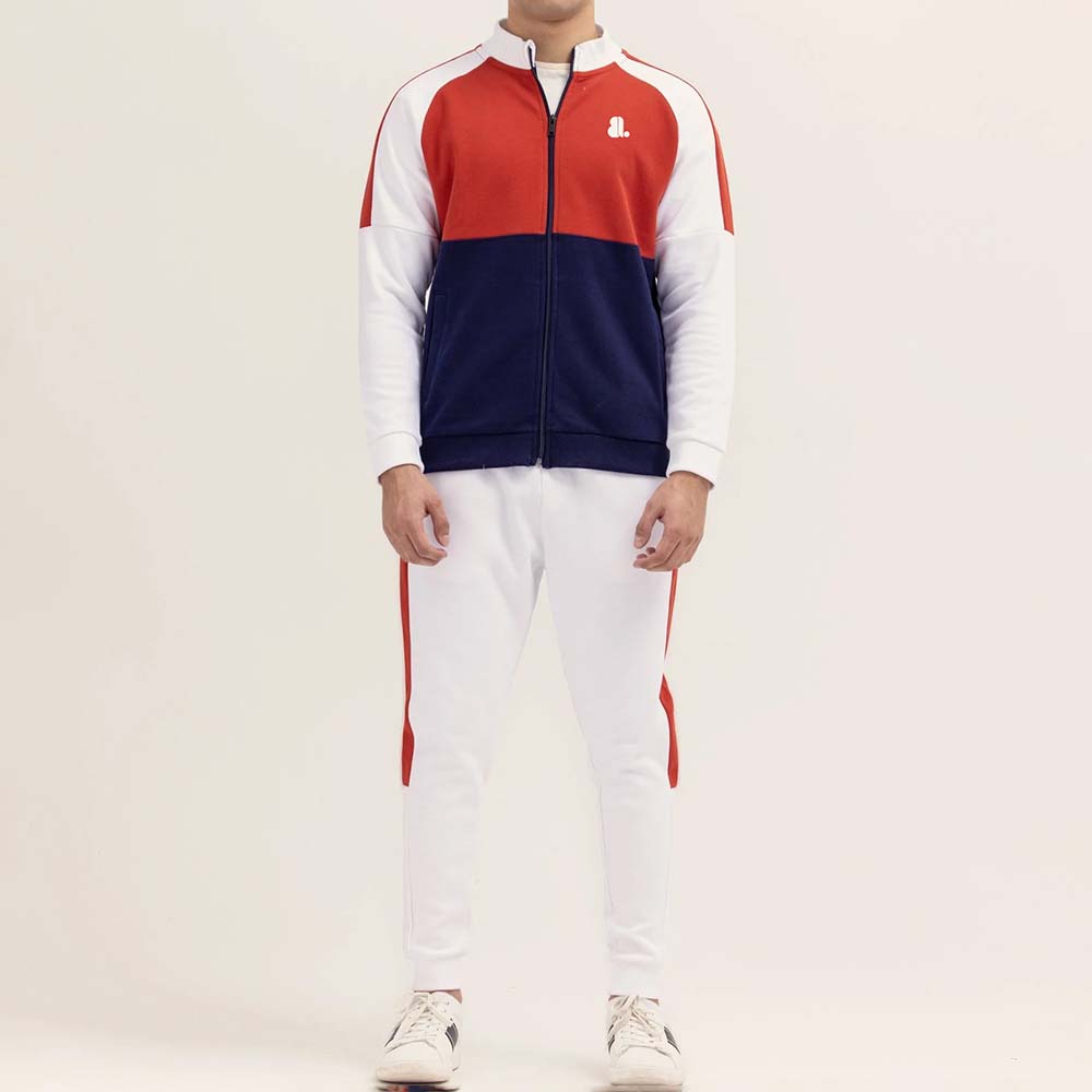 Block Zipper Track Suit Men