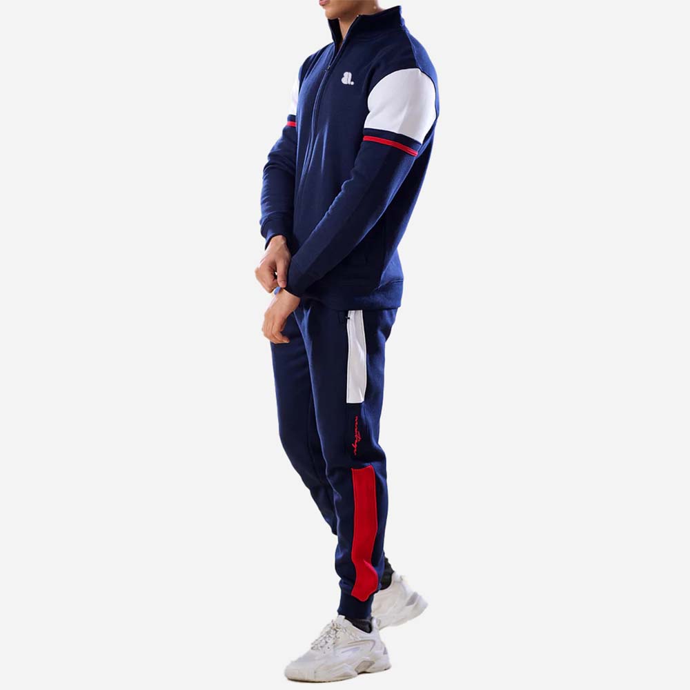 Block Zipper Track Suit Men