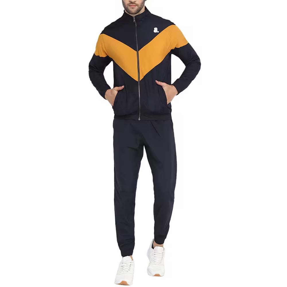 Block Zipper Track Suit Men