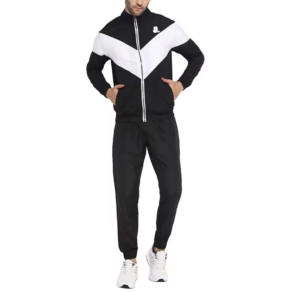 Block Zipper Track Suit Men