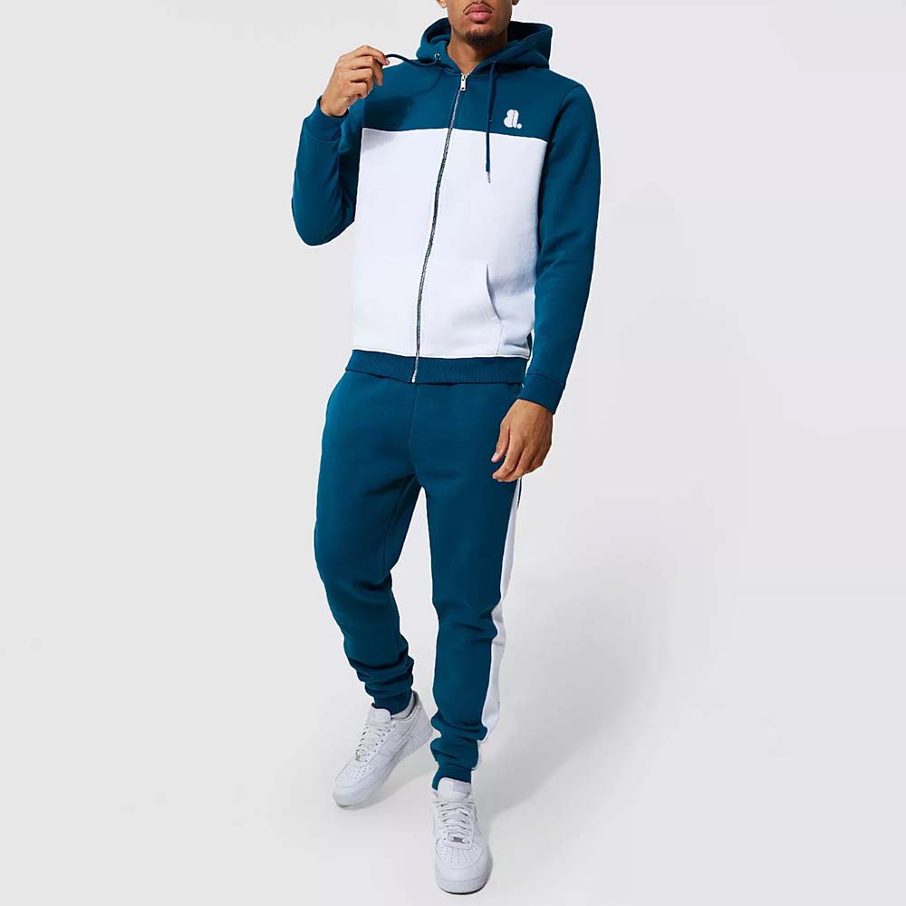 Block Zipper Track Suit Men