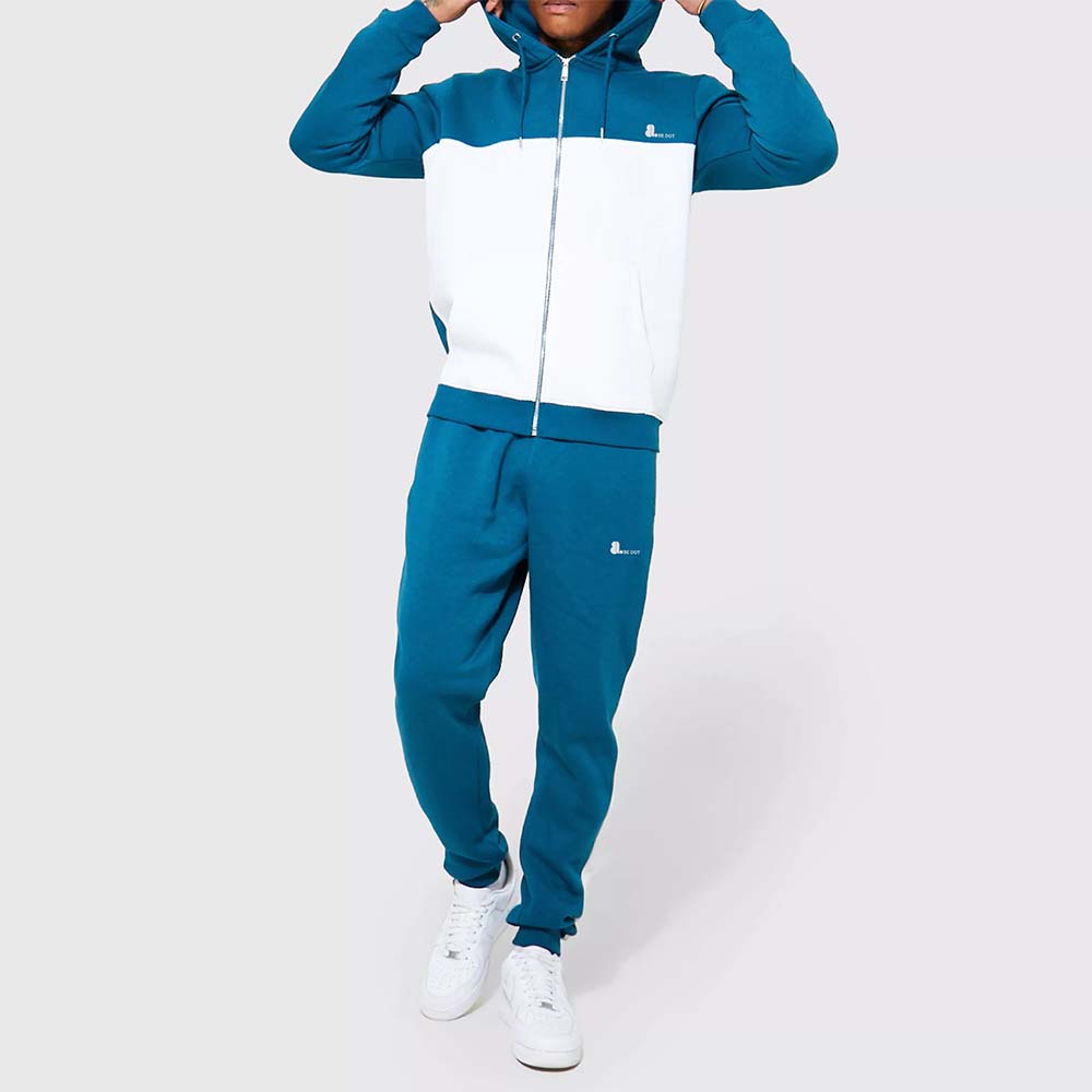 Block Zipper Track Suit Men