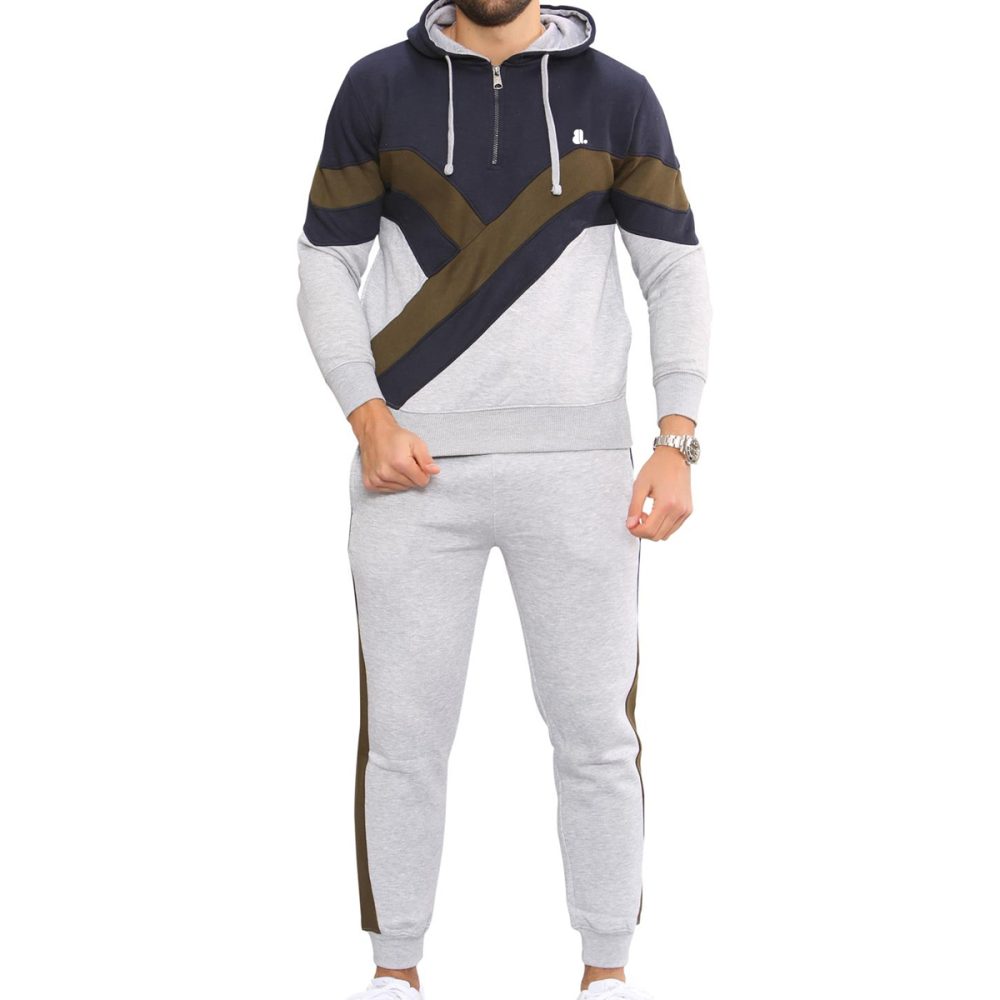 Block Pull Over Track Suit Men