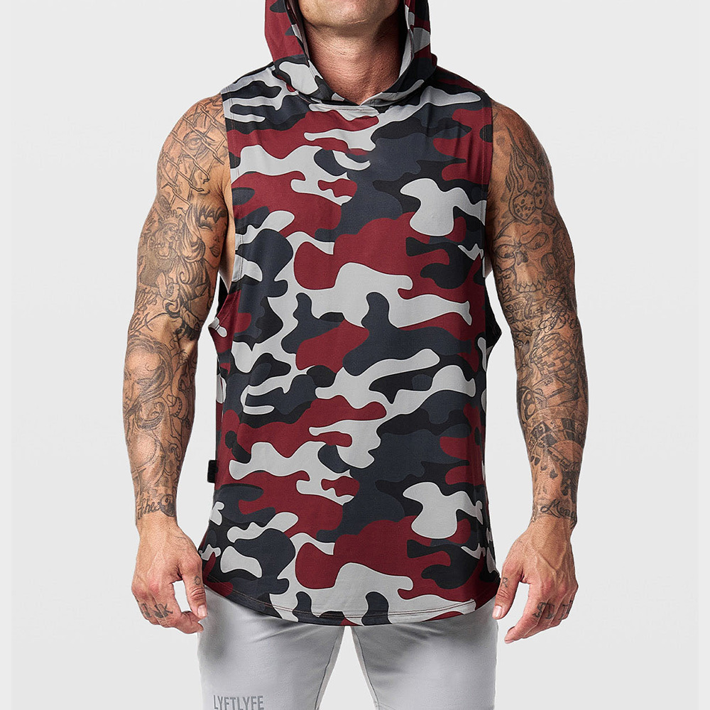 Men Hoodie Tank Top